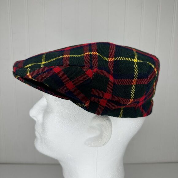 Shandon Wool Tweed Newsboys Hat Flap Cap MacKintosh Hunting Tartan Size 7¼ / 59 - Picture 1 of 8
